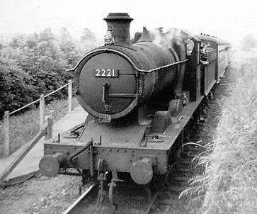 2221 departing from Cassington Halt in 1949