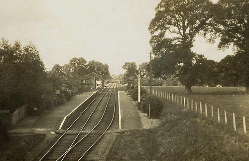 Bampton station prior to the construction of RAF Brize Norton