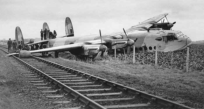 Avro York on the railway between Carterton & Brize Norton