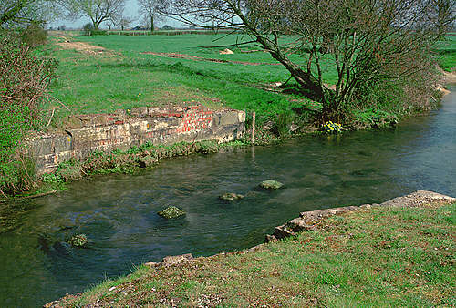 The rmains of the River Leach bridge