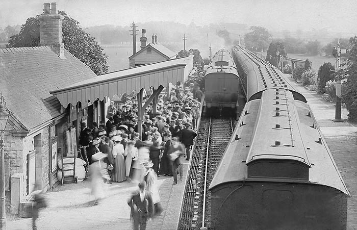 Witney Station in the Edwardian era