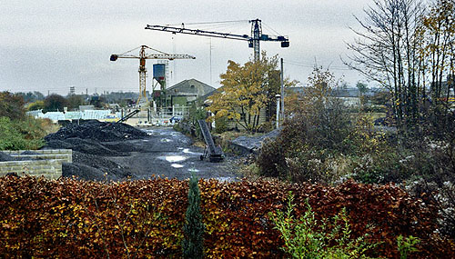 Witney goods station from the Station Master's house